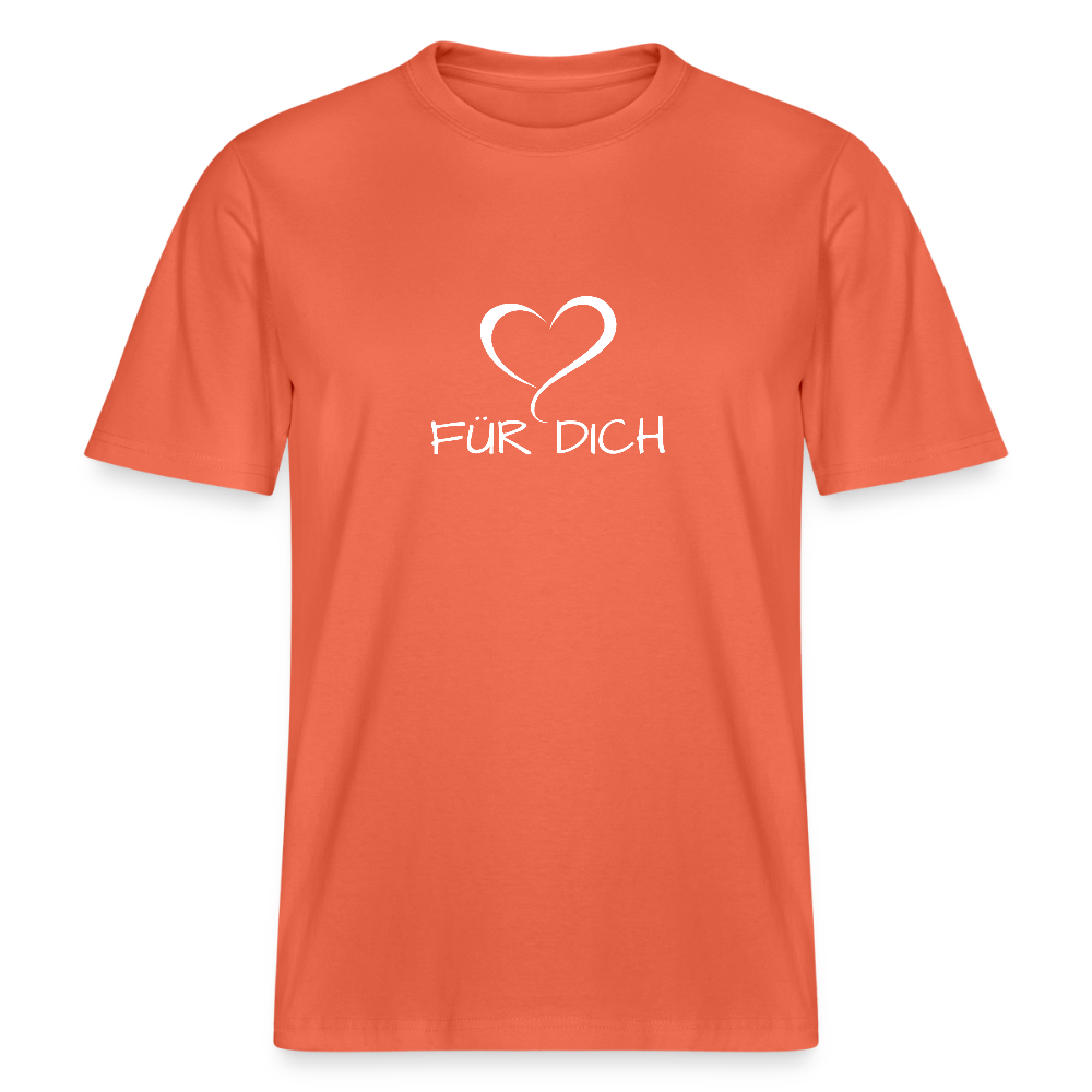 Relaxed Fit Unisex Bio-T-Shirt aus Baumwolle - Hellrot