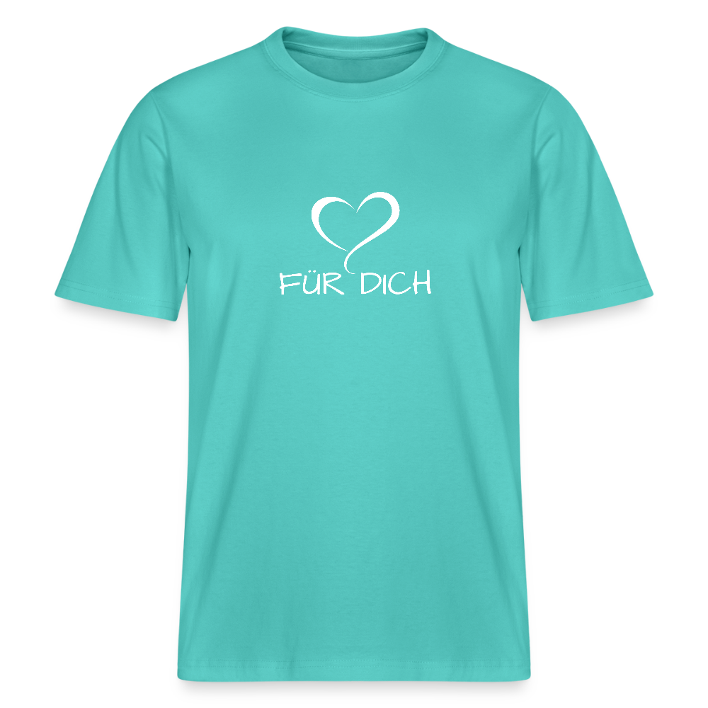 Relaxed Fit Unisex Bio-T-Shirt aus Baumwolle - Poolblau