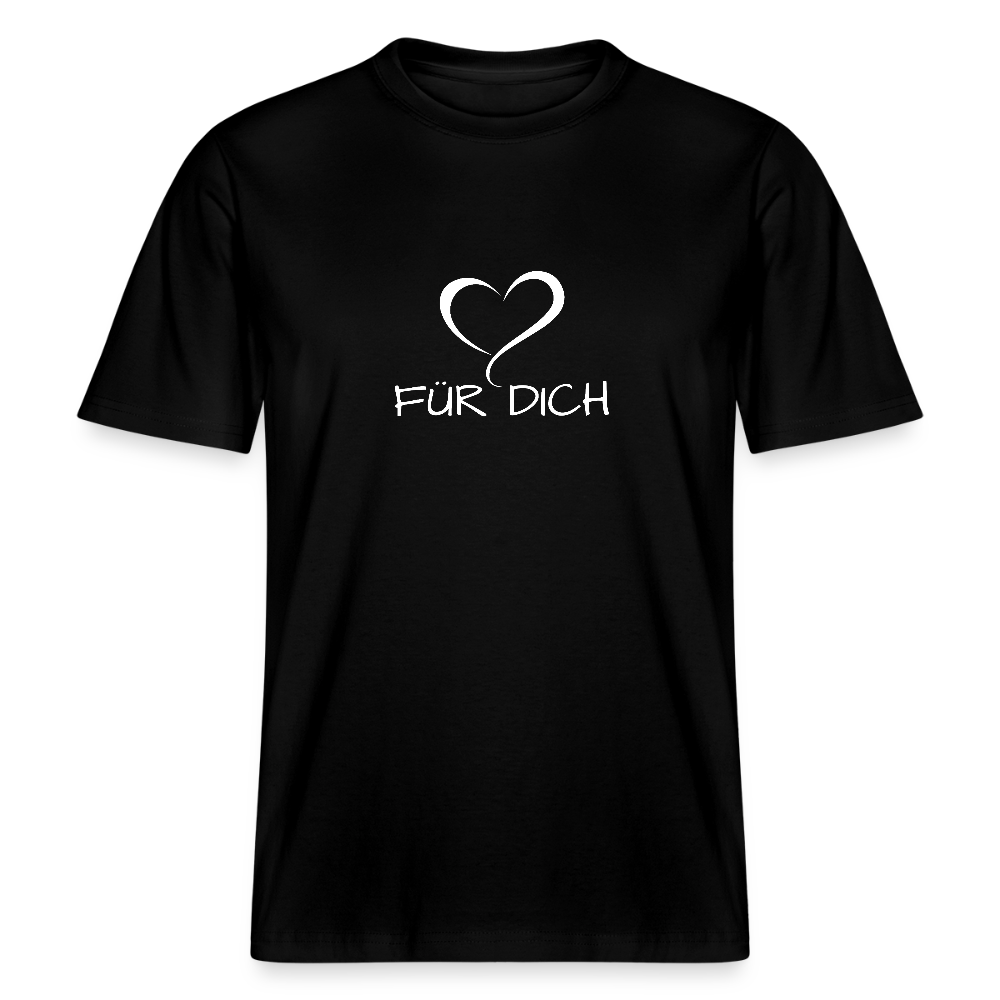 Relaxed Fit Unisex Bio-T-Shirt aus Baumwolle - Schwarz