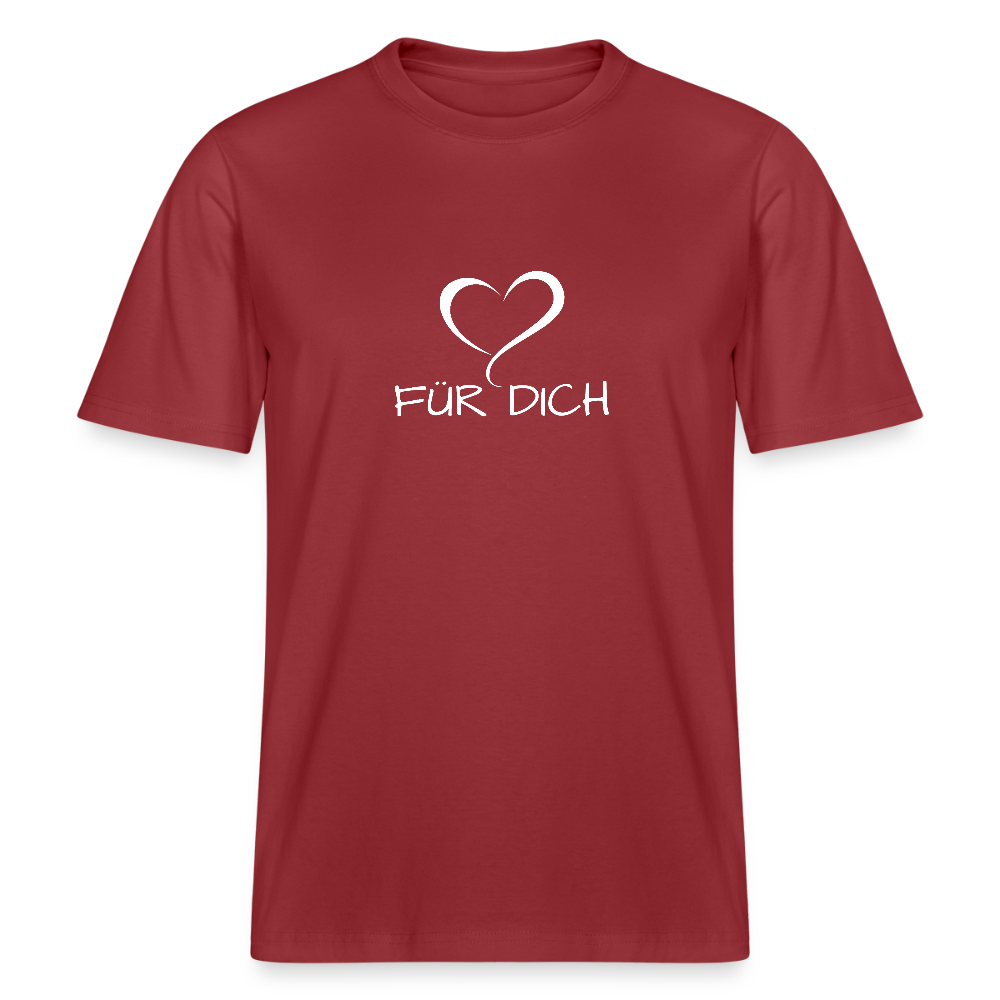 Relaxed Fit Unisex Bio-T-Shirt aus Baumwolle - Erdrot