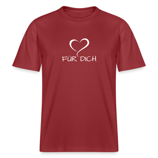 Relaxed Fit Unisex Bio-T-Shirt aus Baumwolle - Erdrot