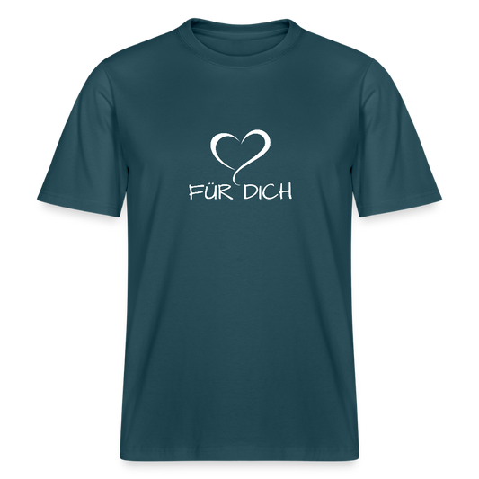 Relaxed Fit Unisex Bio-T-Shirt aus Baumwolle - Dunkles Petrol