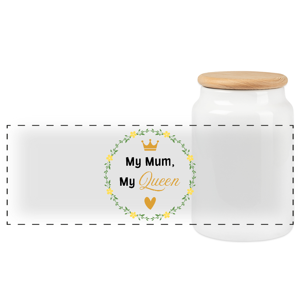 Vorratsdose - My Mum, My Queen - 650 ml - Weiß