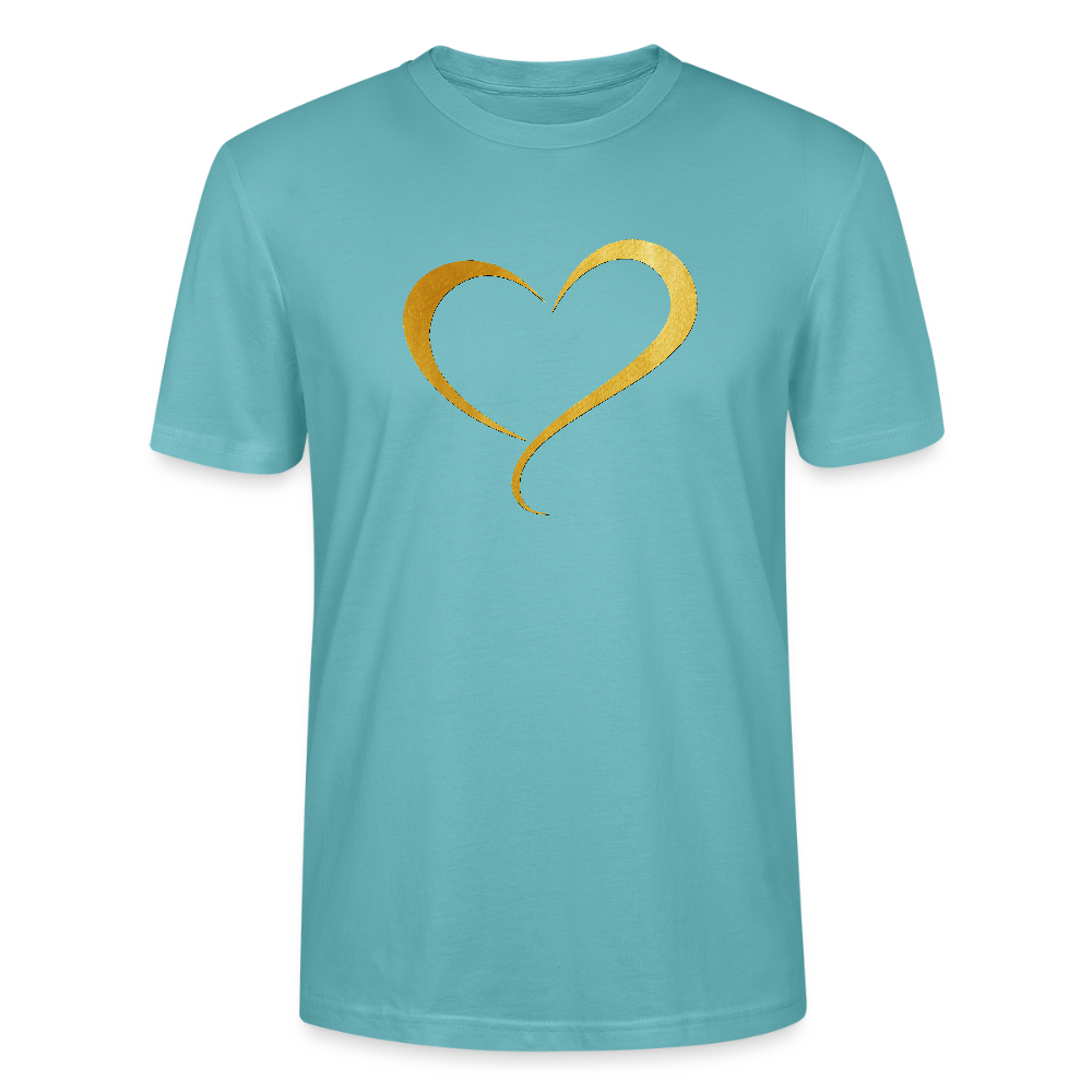 goldenes Herz - Unisex T-Shirt - Pastelltürkis