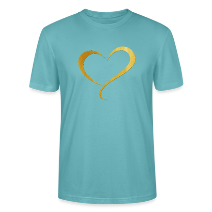 goldenes Herz - Unisex T-Shirt - Pastelltürkis