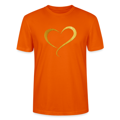 goldenes Herz - Unisex T-Shirt - Tieforange