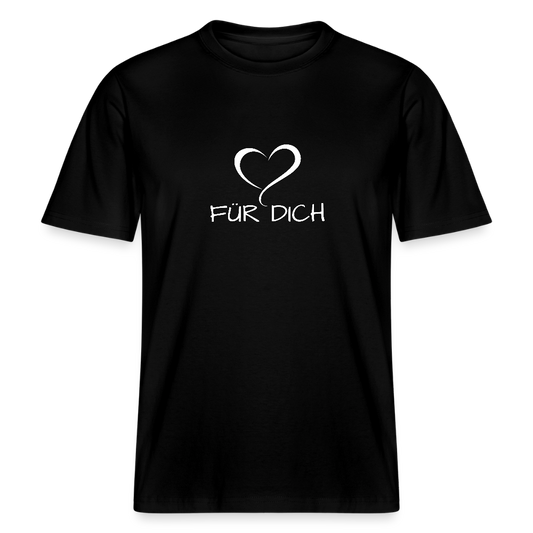 Relaxed Fit Unisex Bio-T-Shirt aus Baumwolle - Schwarz