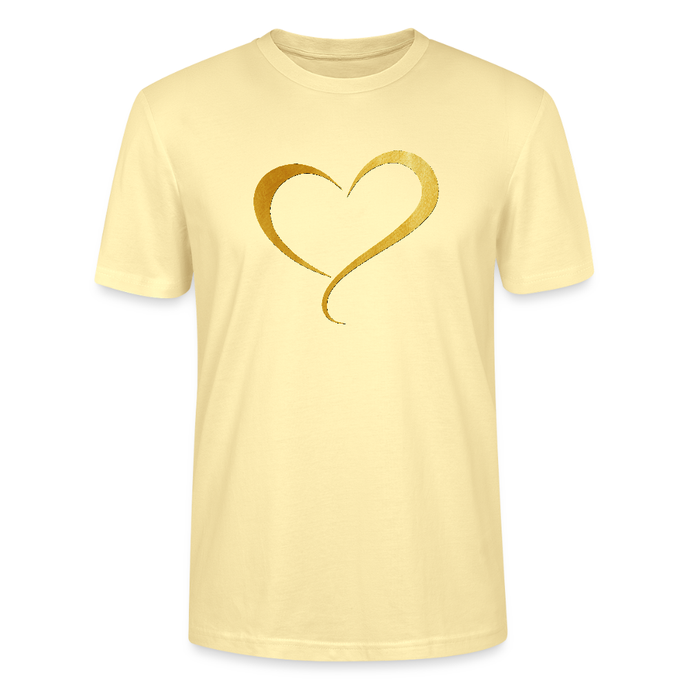 goldenes Herz - Unisex T-Shirt - Creme