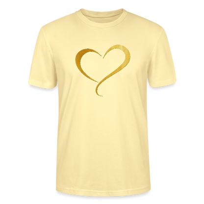 goldenes Herz - Unisex T-Shirt - Creme