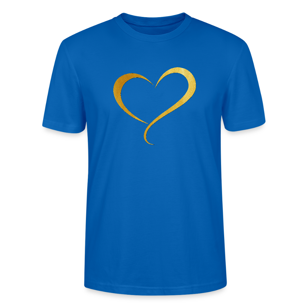 goldenes Herz - Unisex T-Shirt - Pfauenblau