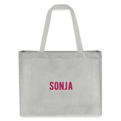 Shopping Bag aus recycelter Baumwolle und Polyester - Grau meliert