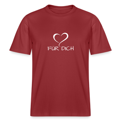 Relaxed Fit Unisex Bio-T-Shirt aus Baumwolle - Erdrot