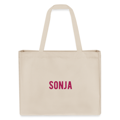 Shopping Bag aus recycelter Baumwolle und Polyester - Naturweiß