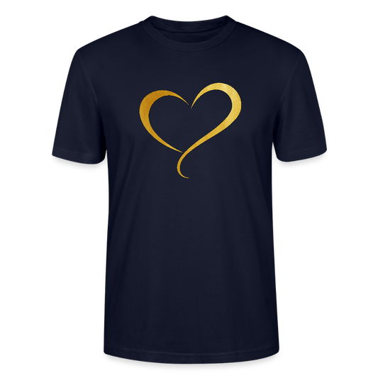 goldenes Herz - Unisex T-Shirt - Navy