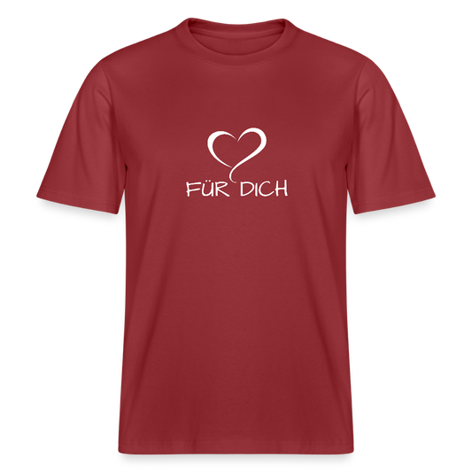 Relaxed Fit Unisex Bio-T-Shirt aus Baumwolle - Erdrot